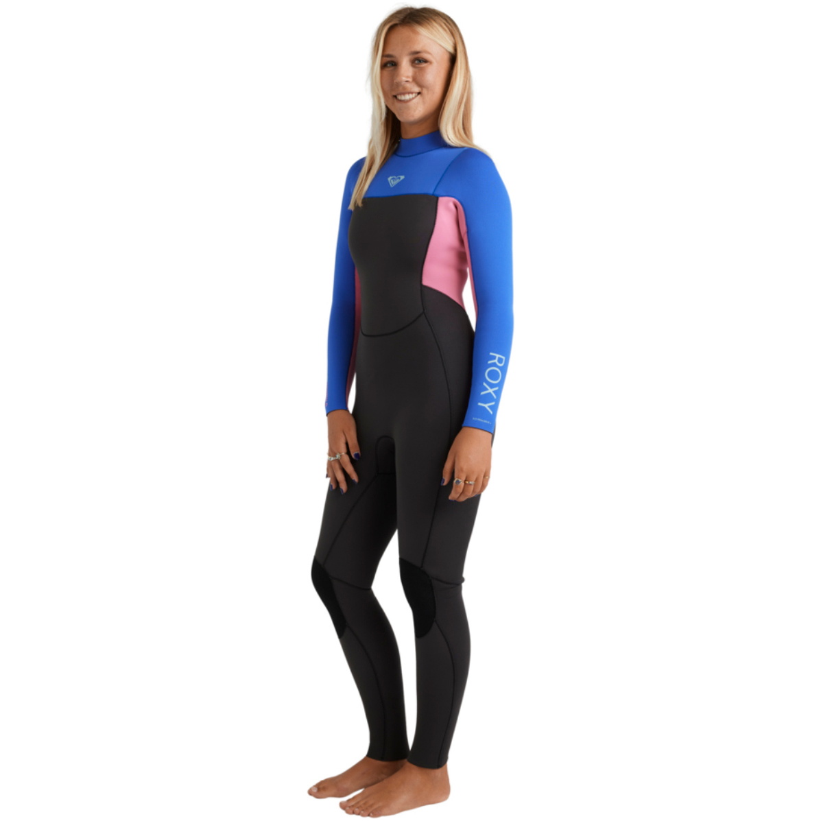 2026 Roxy Dames Prologue+ 3/2mm Rug Ritssluiting Wetsuit 26BW213514 - Cobalt